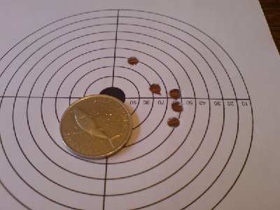 udaljenost: 12 metara<br />Dynamit Nobel .177