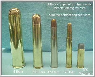 U usporedbi s 4 bore 700 Nitro djeluje kao neki omanji kalibar.