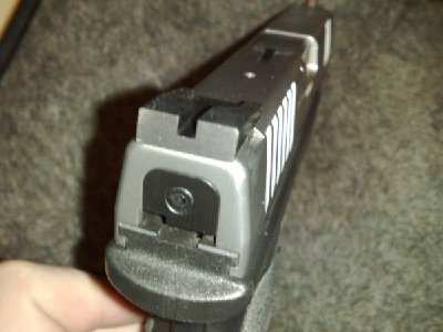 Stražnja crna ploča na XDM-u.